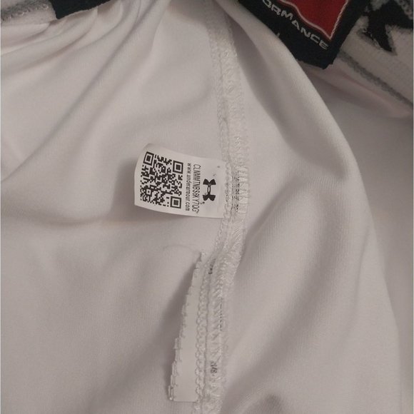 Under Armour Authentic Performance Basketball Shorts White Gold Blue Mens Medium - Picture 6 of 9